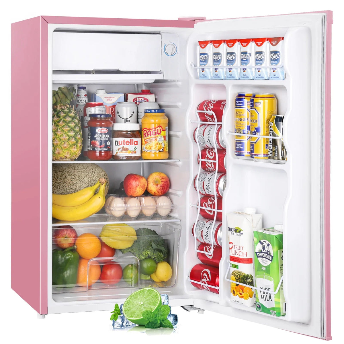 Upstreman 3.2 Cu.Ft. Single Door Mini Refrigerator With Freezer - BR321