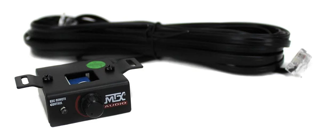 MTX 12in Dual Loaded Car Subwoofer Package With Sub Box, Amplifier And QPower Wiring Kit - TNP212D2