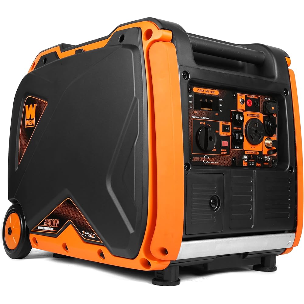 WEN 4500-Watt Dual Fuel RV-Ready Portable Inverter Generator With Fuel Shut-Off - DF450i