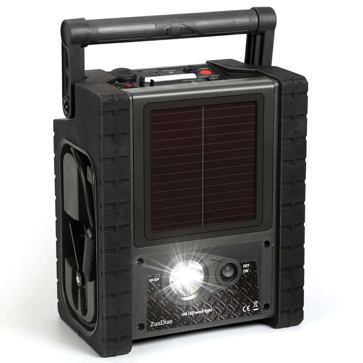 ZunDian Portable Power Station Jump Starter 2000 Amps, 260 PSI Air Compressor, 400W Inverter - ZD-529