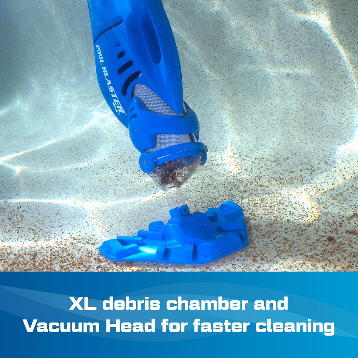 Pool Blaster Handheld Cordless Pool Vacuum, Blue And White - Max 30000ML