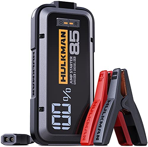 2,000A 20,000mAh Car Jump Starter For Up To 8.5L Gas And 6L Diesel Engines