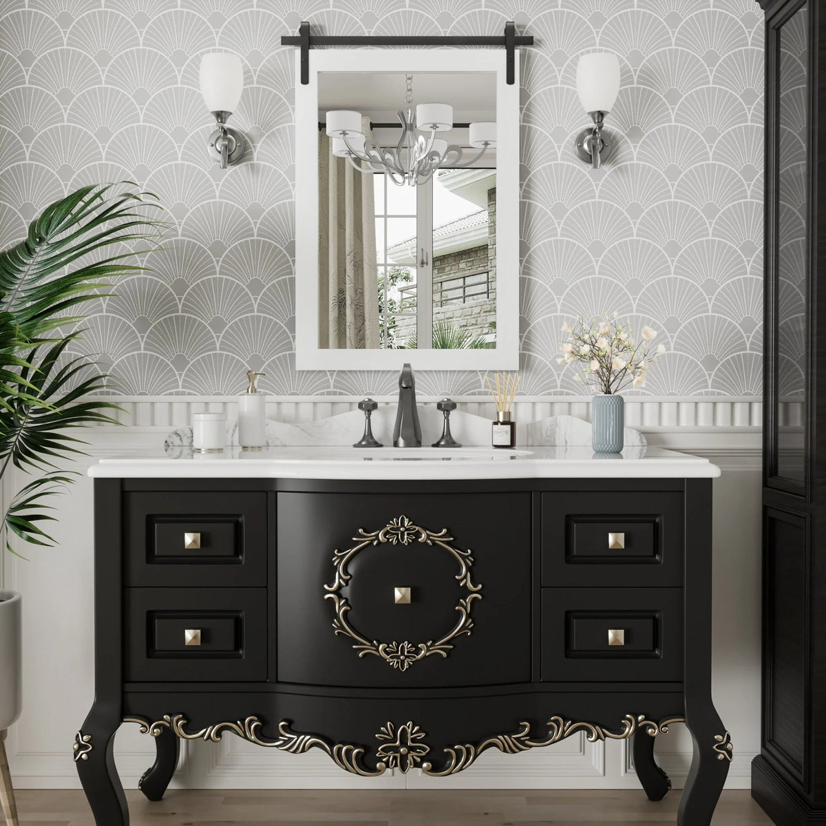 Rectangular Wall Mirror With Wood Frame, 18 x 26 in, 22 x 30 in, 24 x 36 in, or 40 x 26 in - Multiple Sizes