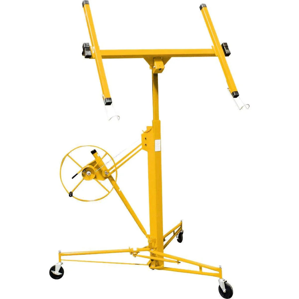 Stark USA Drywall Lift 11-ft Yellow Rolling Panel Hoist - 65044
