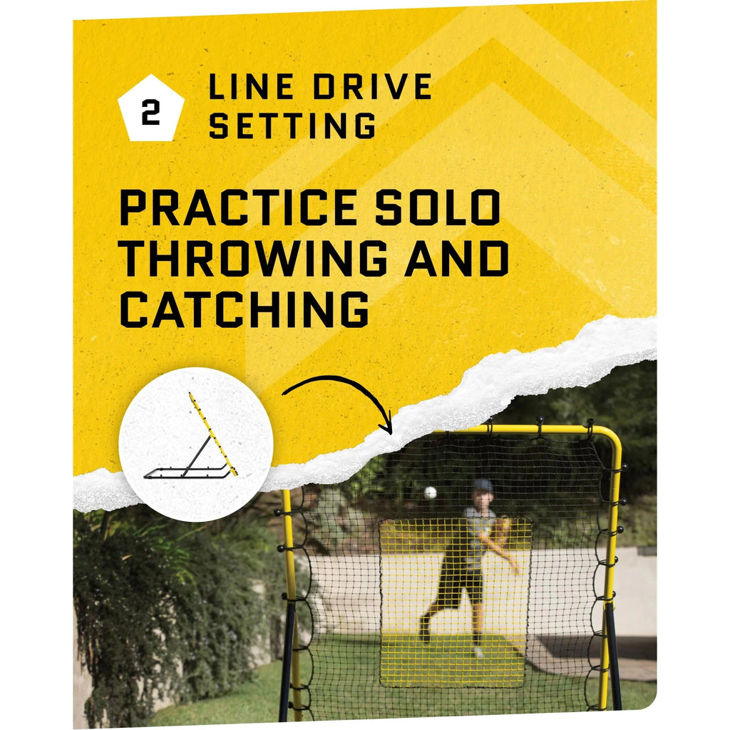 Baseball & Softball Fielding Trainer Rebounder Net - Portable Practice Equipment