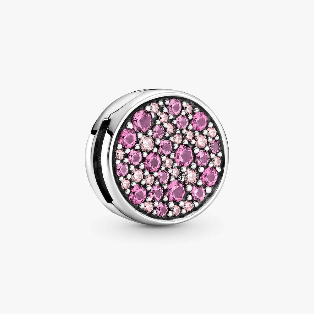 FINAL SALE - Pink Pavé Clip Charm