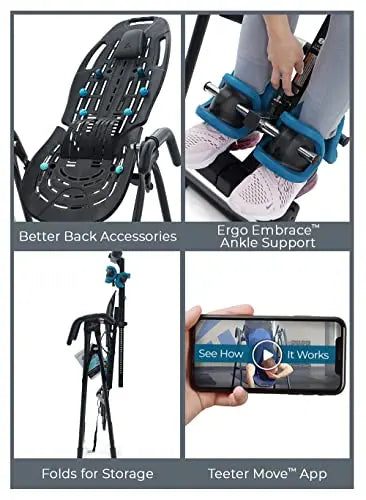 Teeter Inversion Table For Back Pain - FDA-Registered, UL Safety-Certified