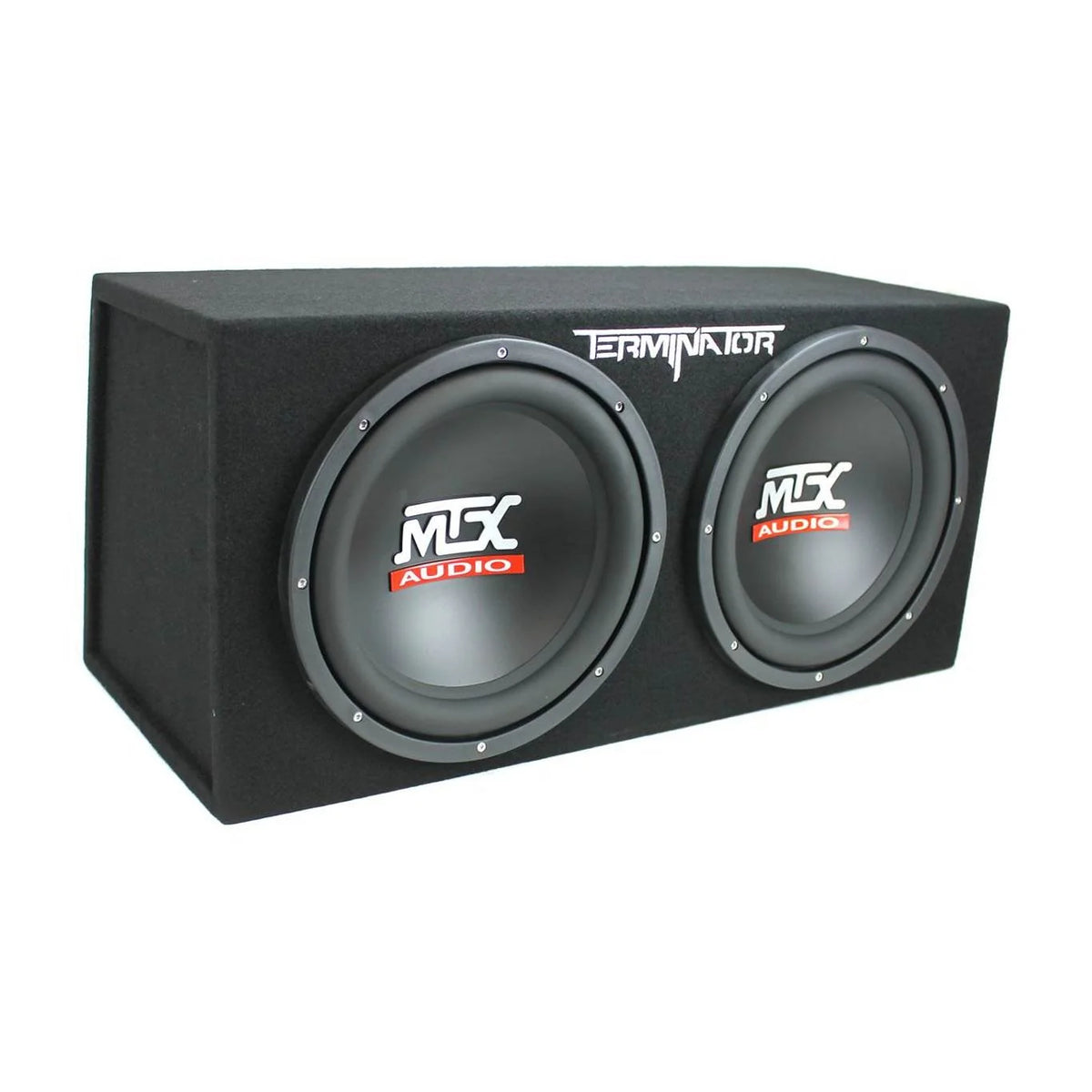 MTX Dual 12in 1200W Loaded Subwoofer Box With 1500W Amplifier And Capacitor - TNE212D