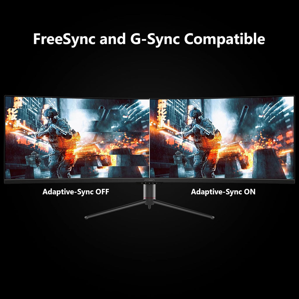 INNOCN 49 Inches Curved Gaming Monitor, 144Hz, HDR400, 32:9 - 49C1G