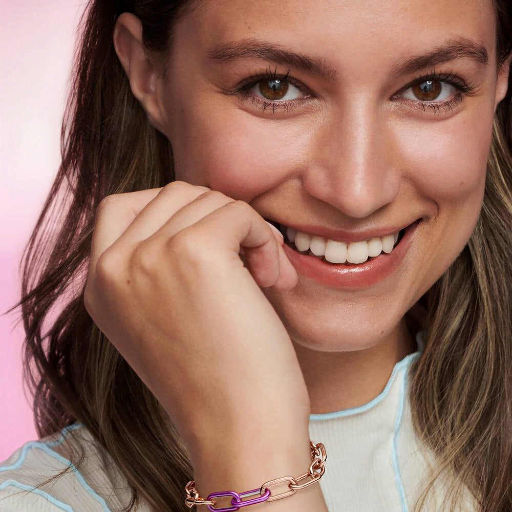 FINAL SALE - Pandora ME Styling Shocking Purple Double Link