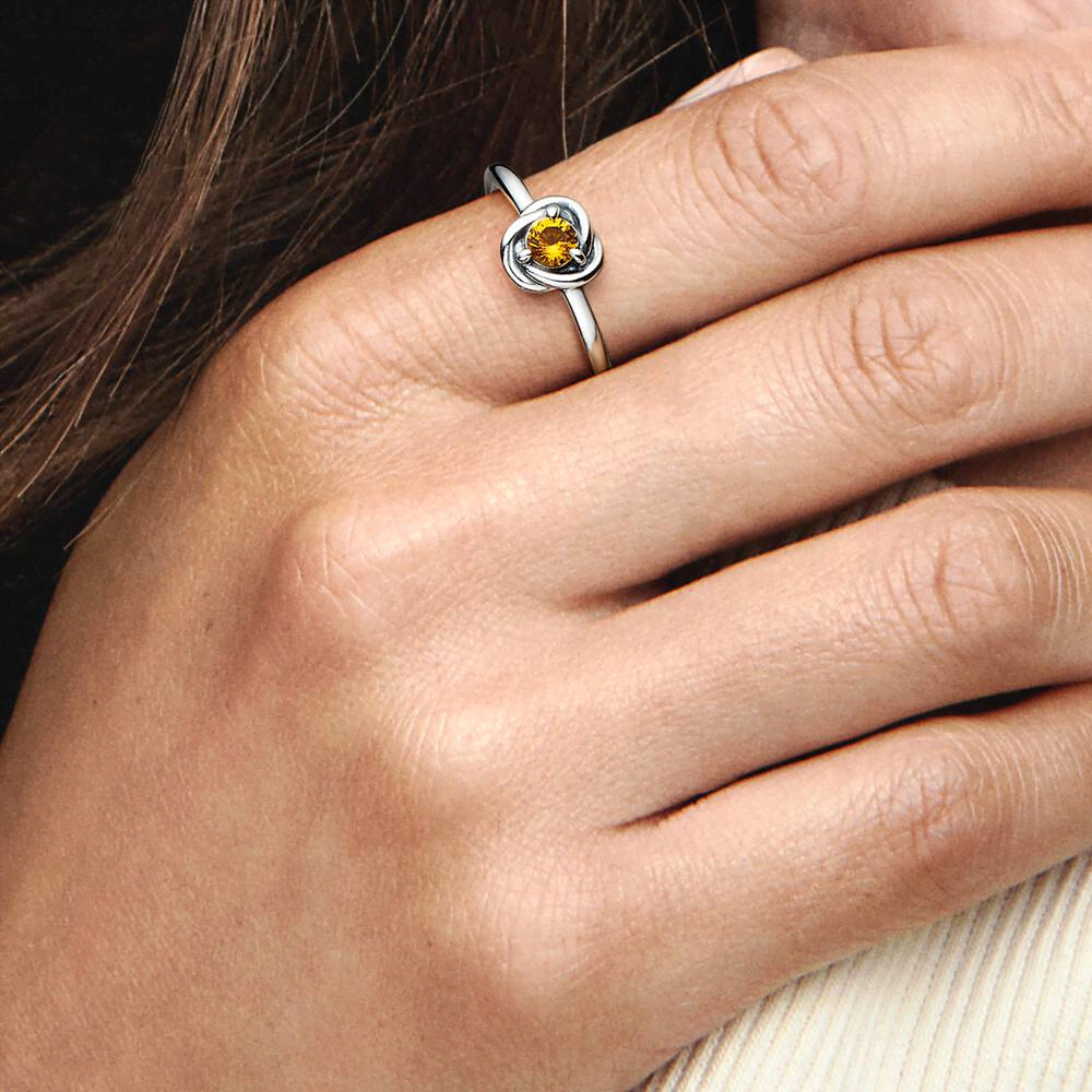 November Honey Eternity Circle Ring