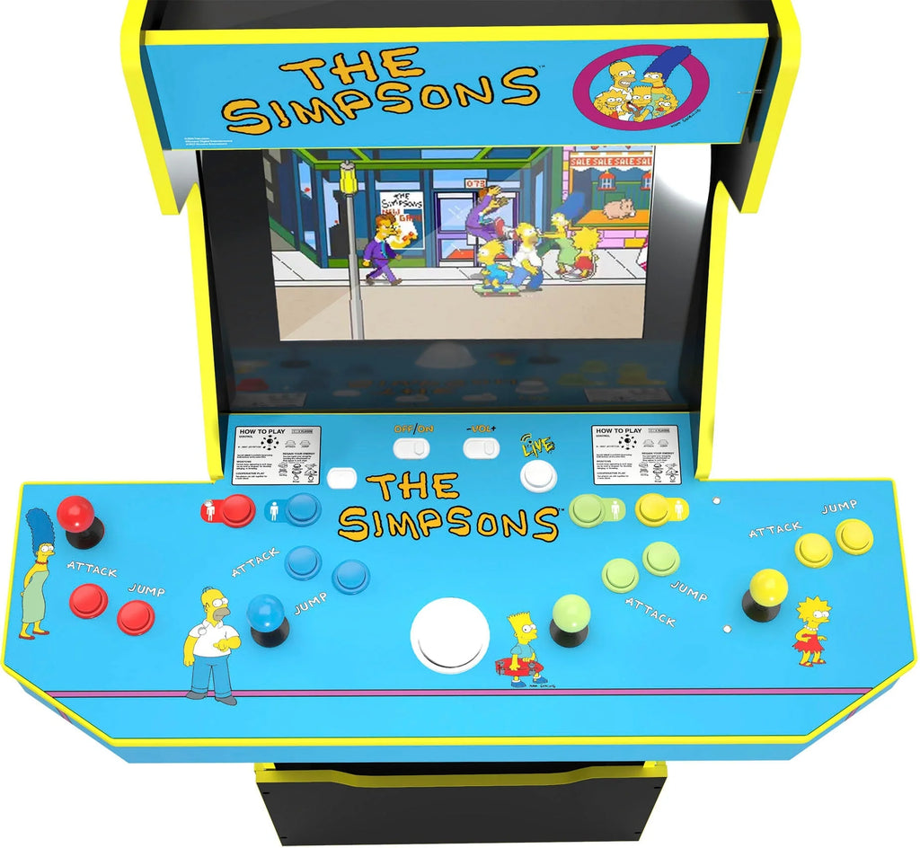 Arcade1Up The Simpsons 30th Edition Arcade With Stool And Tin - Multi