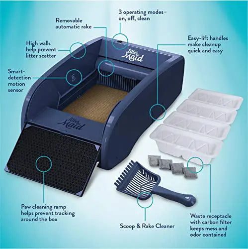 LitterMaid Multi-Cat Self-Cleaning Litter Box - Automatic Waste Removal System