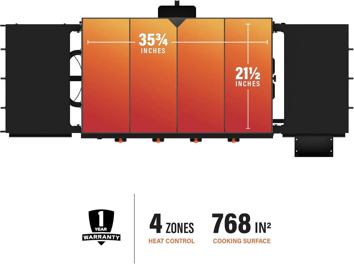 BLACKSTONE 36in Omnivore Gas Griddle, 768 Square Inches, Powder Coated Black - 2310