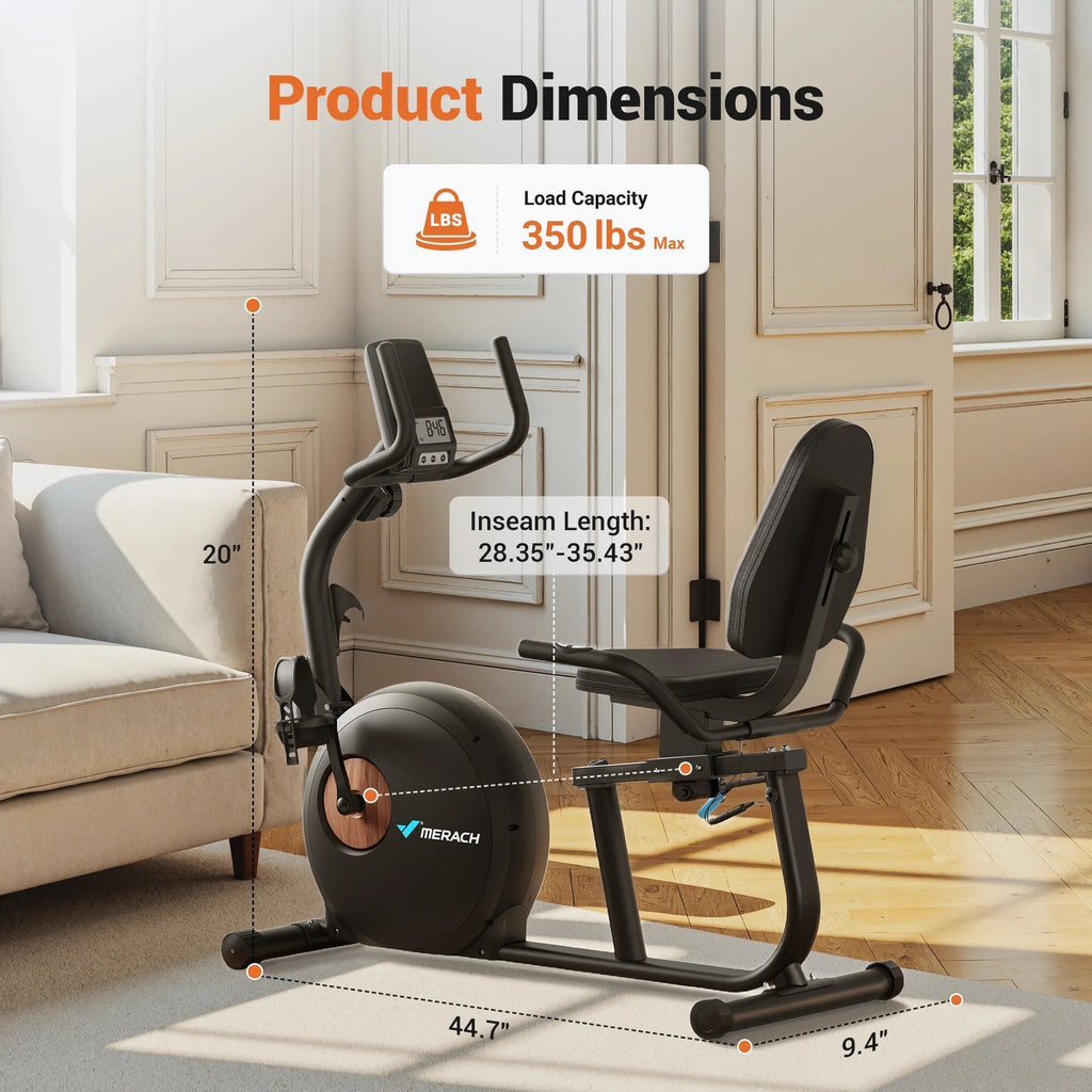 MERACH Recumbent Exercise Bike - S08 / S23