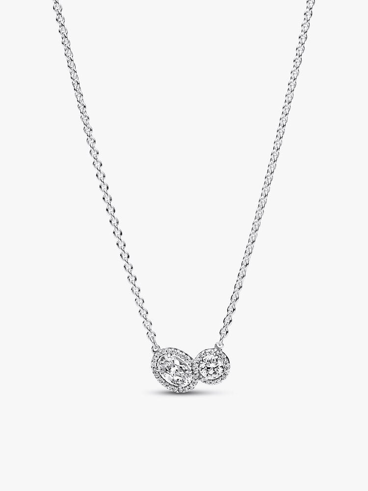 Embracing Halo Necklace