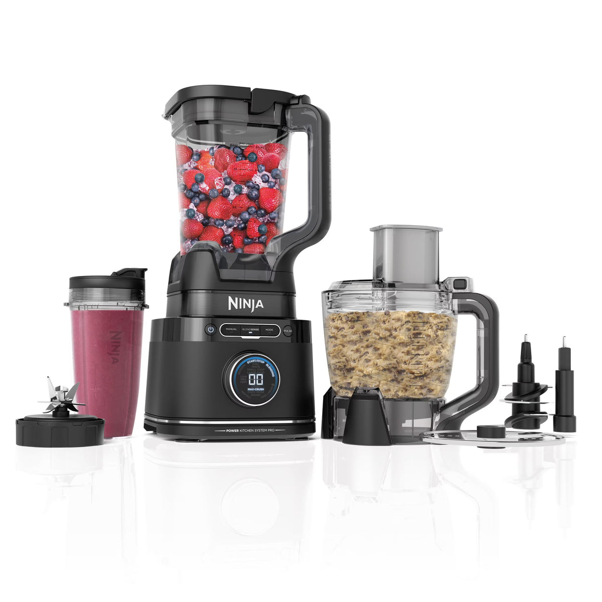 Ninja Detect Kitchen System Power Blender And Processor With BlendSense Technology, 1700 Peak Watt - TB400