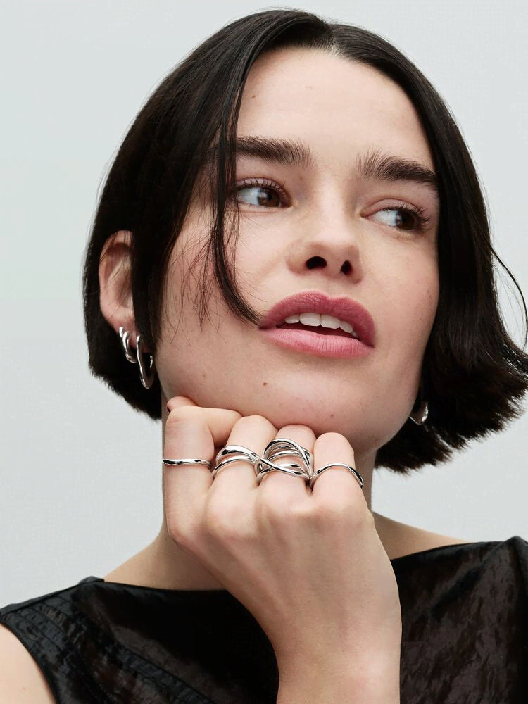 Organically Shaped Band Ring
