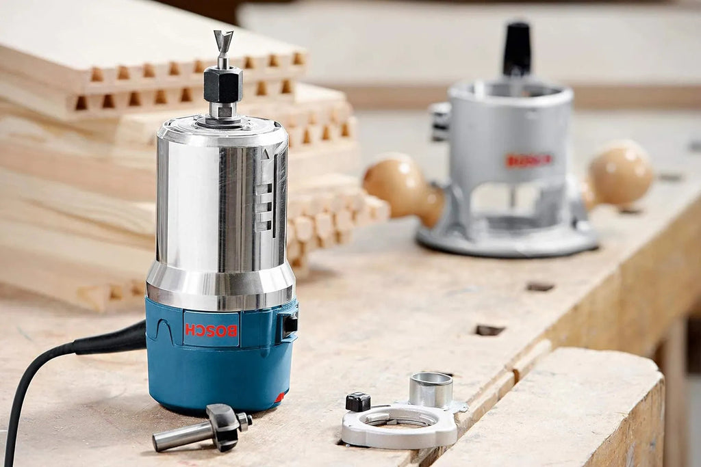 12-Amp 2.25 HP Wood Router Combo Kit With Plunge Router, Fixed Base And Variable Speed