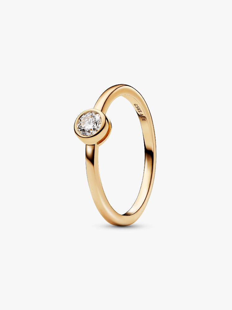 Pandora Era Bezel 14k Gold Lab-grown Diamond Ring