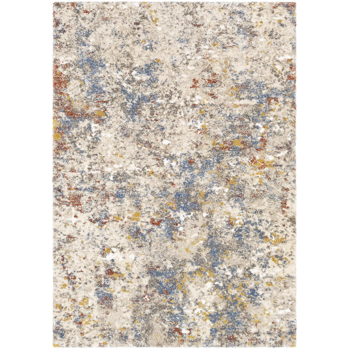 Mid-Century Medallion Area Rug - Brown
