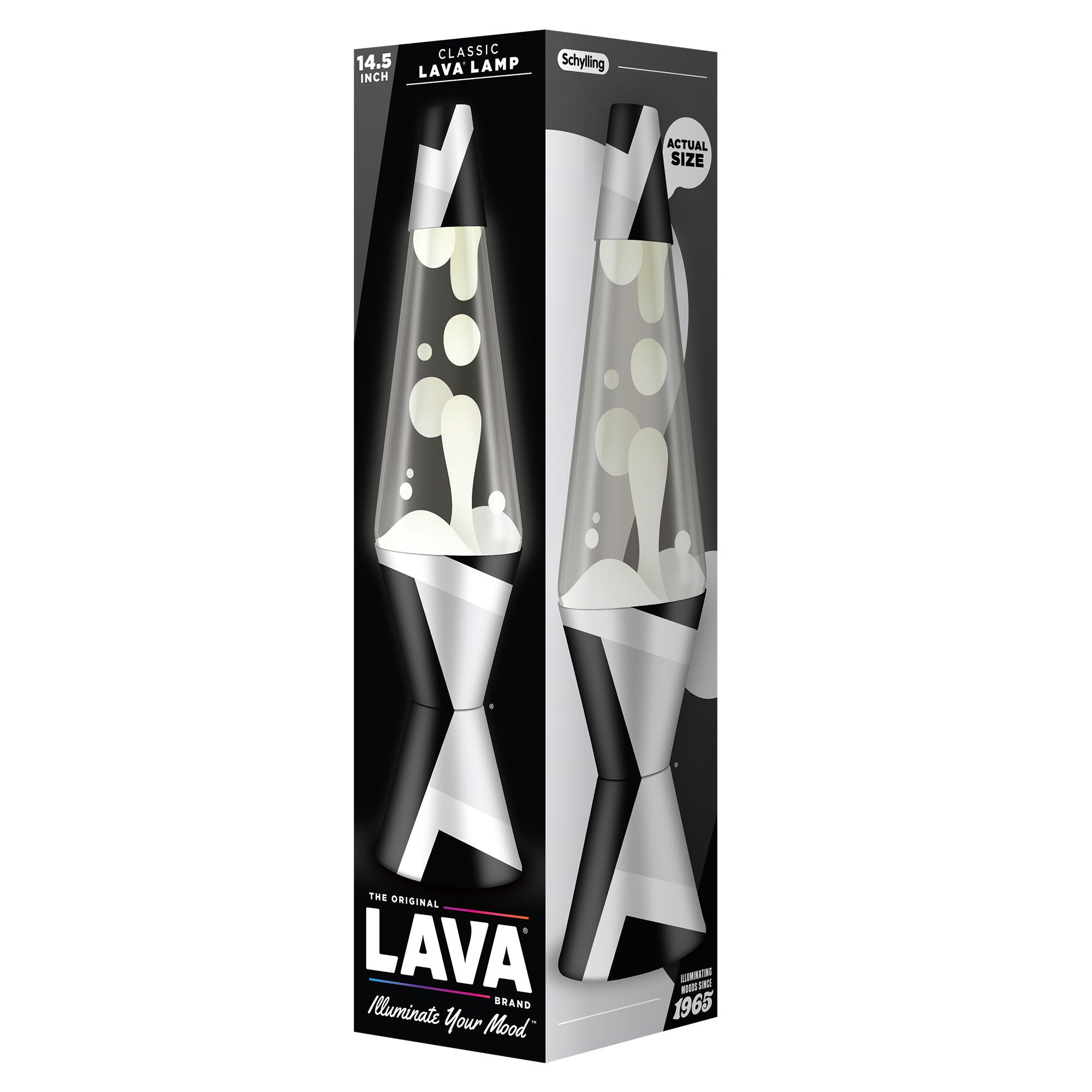 14.5" Lava Lamp  Polygonal White Tone