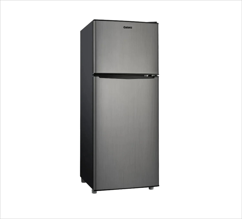 Galanz 4.6 Cu Ft Two Door Mini Refrigerator With Freezer, Stainless Steel - GL46TS5E