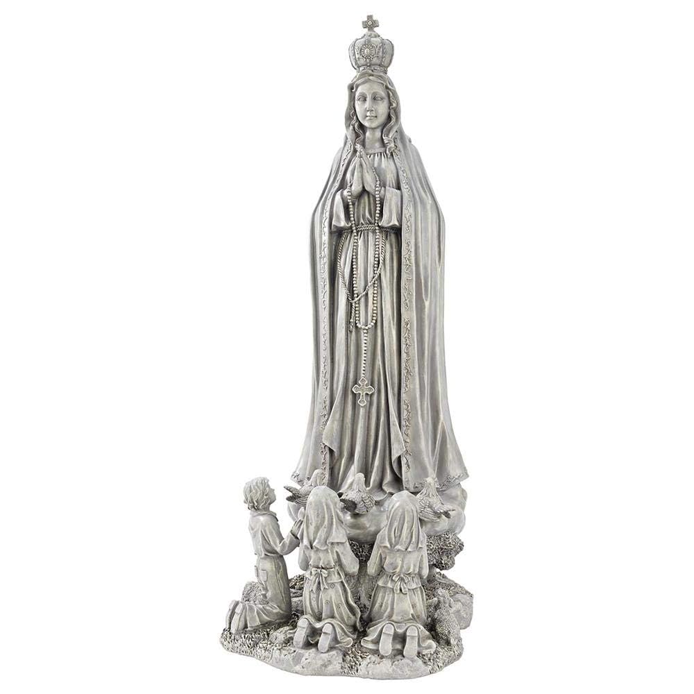 Our Lady Of Fatima Resin Garden Statue - 32-Inch