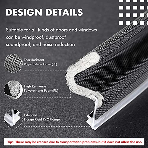 V-Shaped Q Foam Kerf Door Weather Stripping, 0.57 Inch