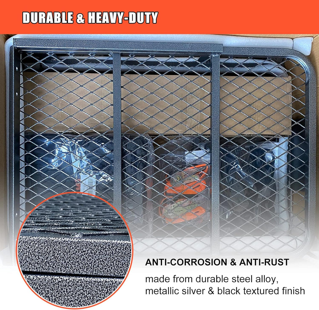 MeeFar Roof Cargo Basket 51 x 36 x 5 in with Waterproof Bag - MF-BSK-AND-BAG