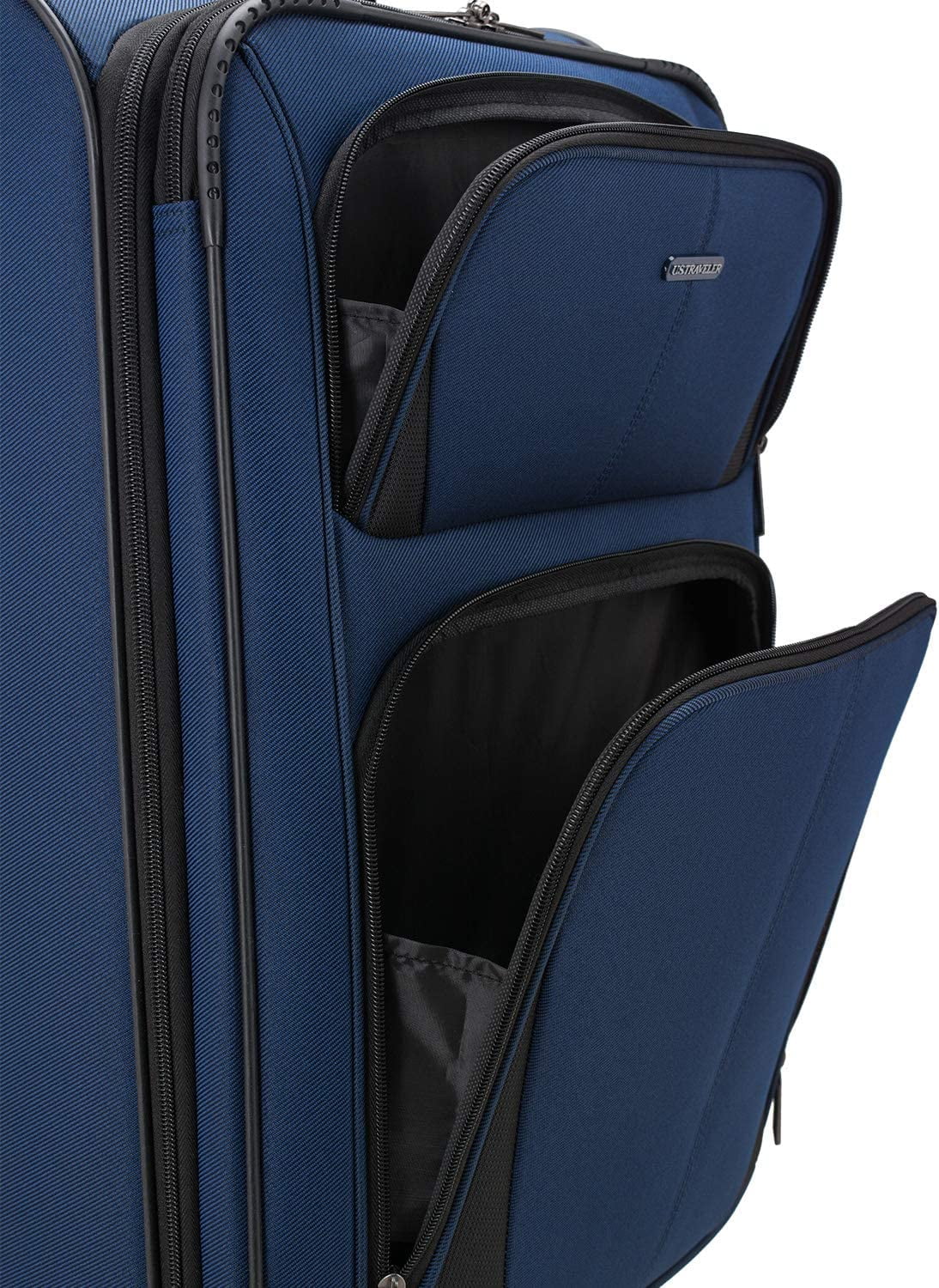 U.S. Traveler Expandable Softside Luggage, Navy, 31in Checked Large - Aviron Bay