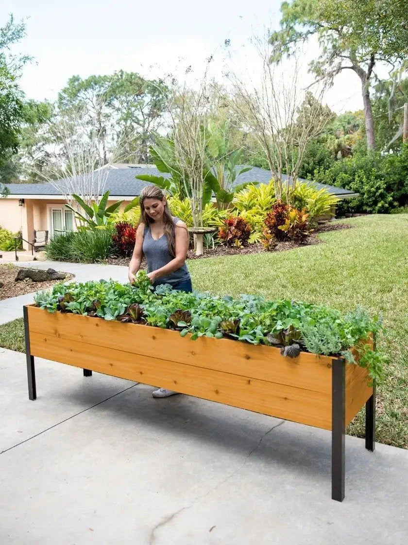 Self-Watering Elevated Planter Box 96" L x 24" W x 29" H