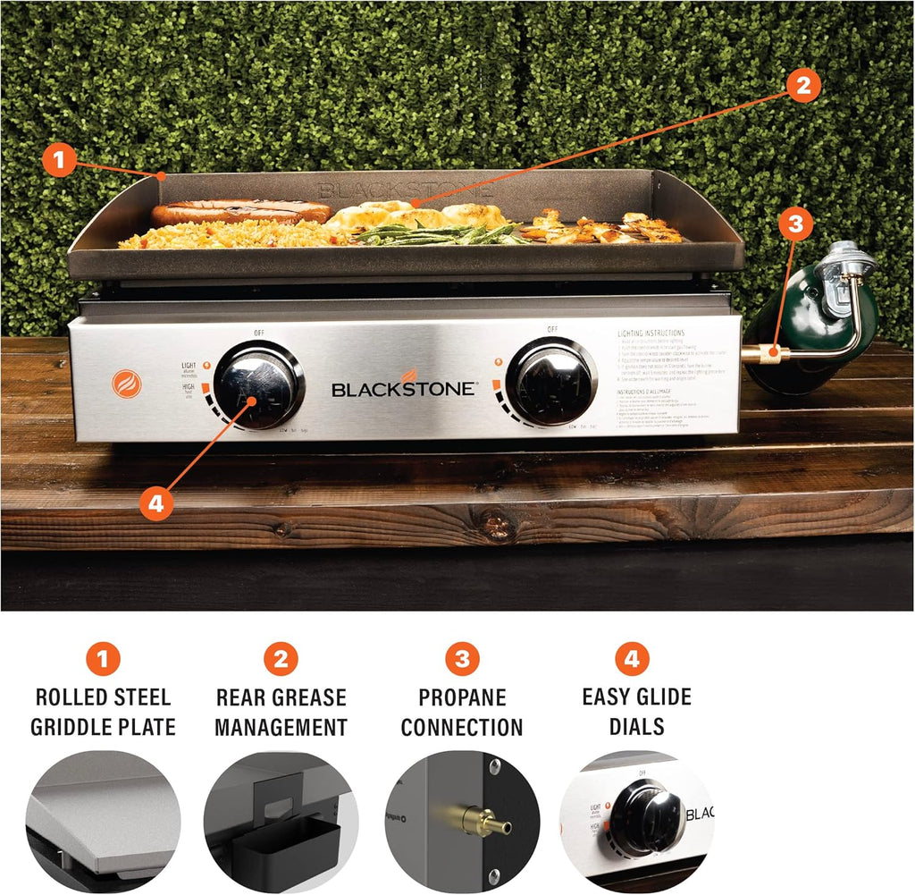 BLACKSTONE 22 inch Tabletop Griddle, Black - 1666