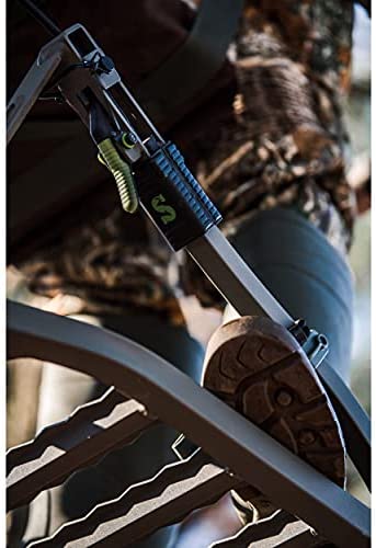 Aluminum Climbing Treestand With Padded Seat, 300 Lb. Capacity And Safety Harness