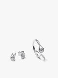 Pandora Infinite Lab-grown Diamond Ring and Earrings Set 1 ct tw Sterling Silver