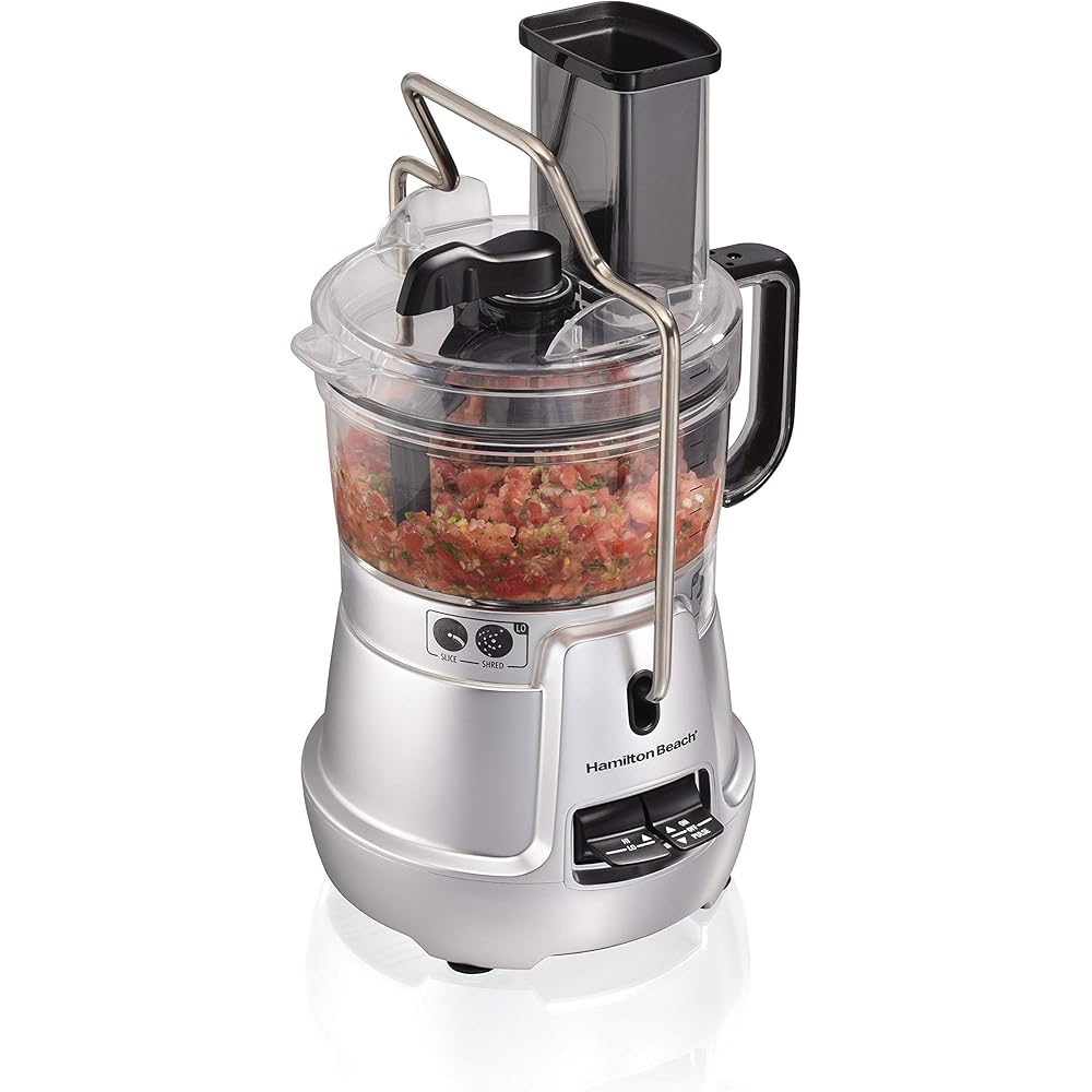 Hamilton Beach 8-Cup Food Processor And Vegetable Chopper, Silver - 70820