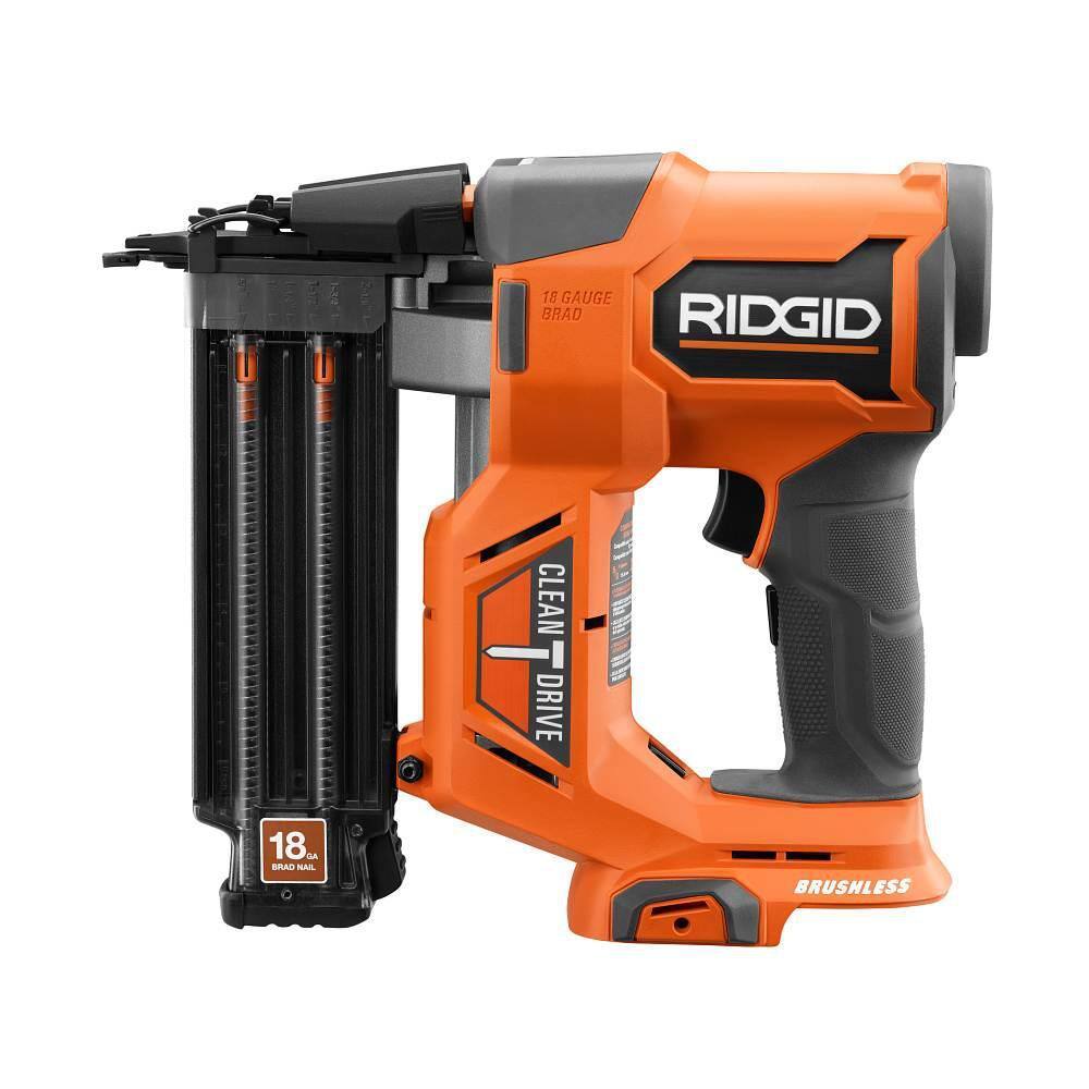 18V Brushless Cordless Brad And Finish Nailer Combo Kit With Battery And Charger