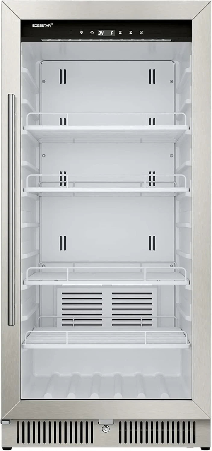 EdgeStar Commercial Beverage Merchandiser, 10.1 Cu. Ft., 22 in Wide, Stainless Steel - VBM101