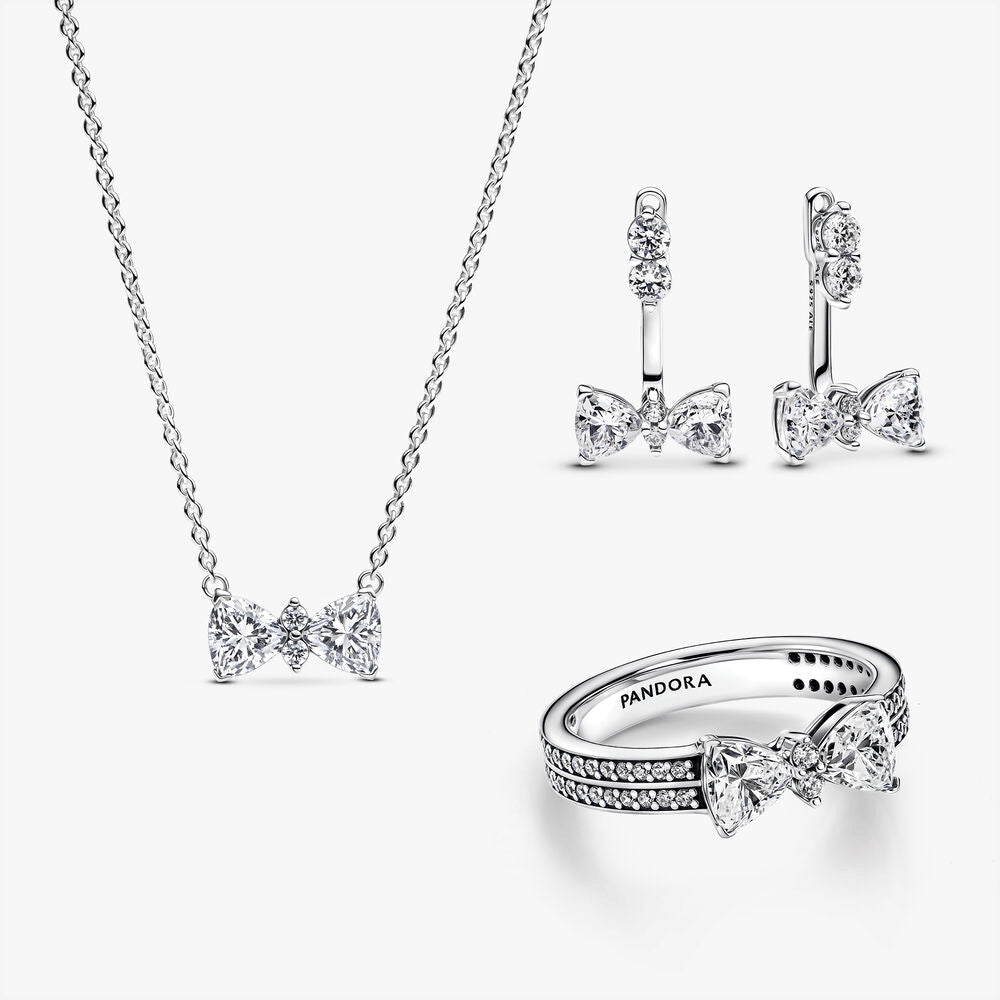 Sparkling Bow Jewelry Set