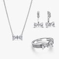 Sparkling Bow Jewelry Set