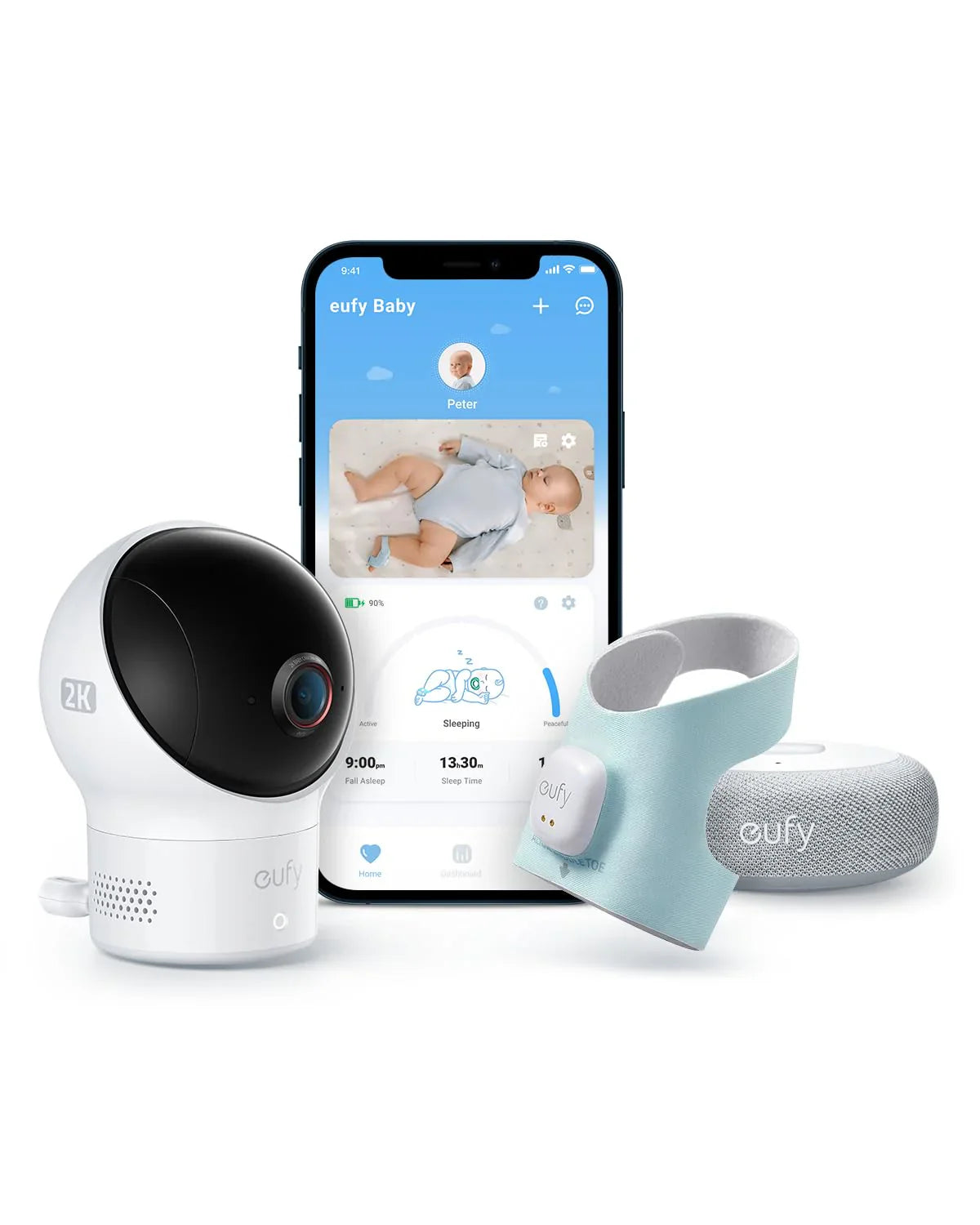 eufy Baby Smart Sock Baby Monitor With 2K Camera - S320