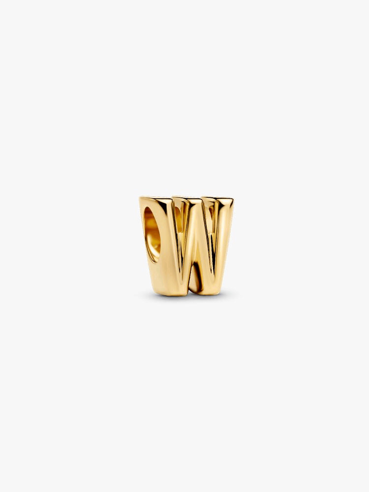 Letter W Charm Necklace