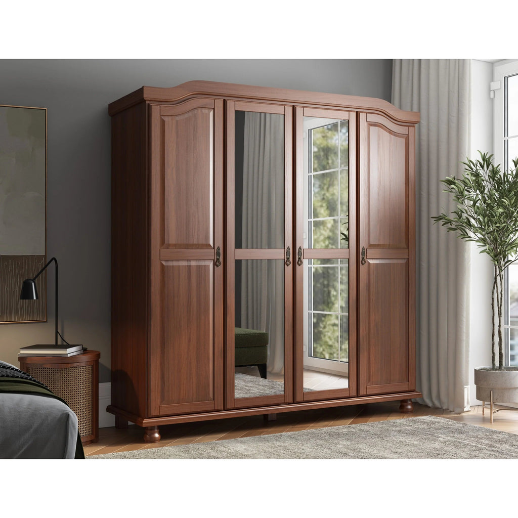 Solid Wood Wardrobe Shelves, Set Of 4, 16.75in W x 18.25in D x 0.75in H - Kyle Collection