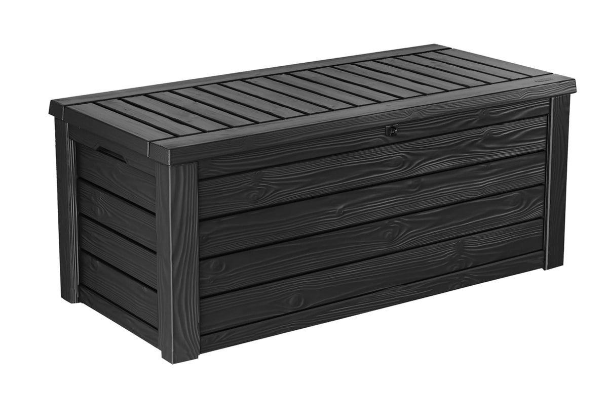 150 Gallon Resin Outdoor Storage Box, Dark Gray