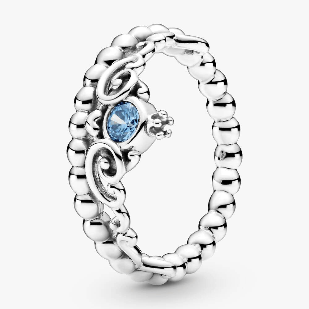 FINAL SALE - Disney Cinderella Blue Tiara Ring