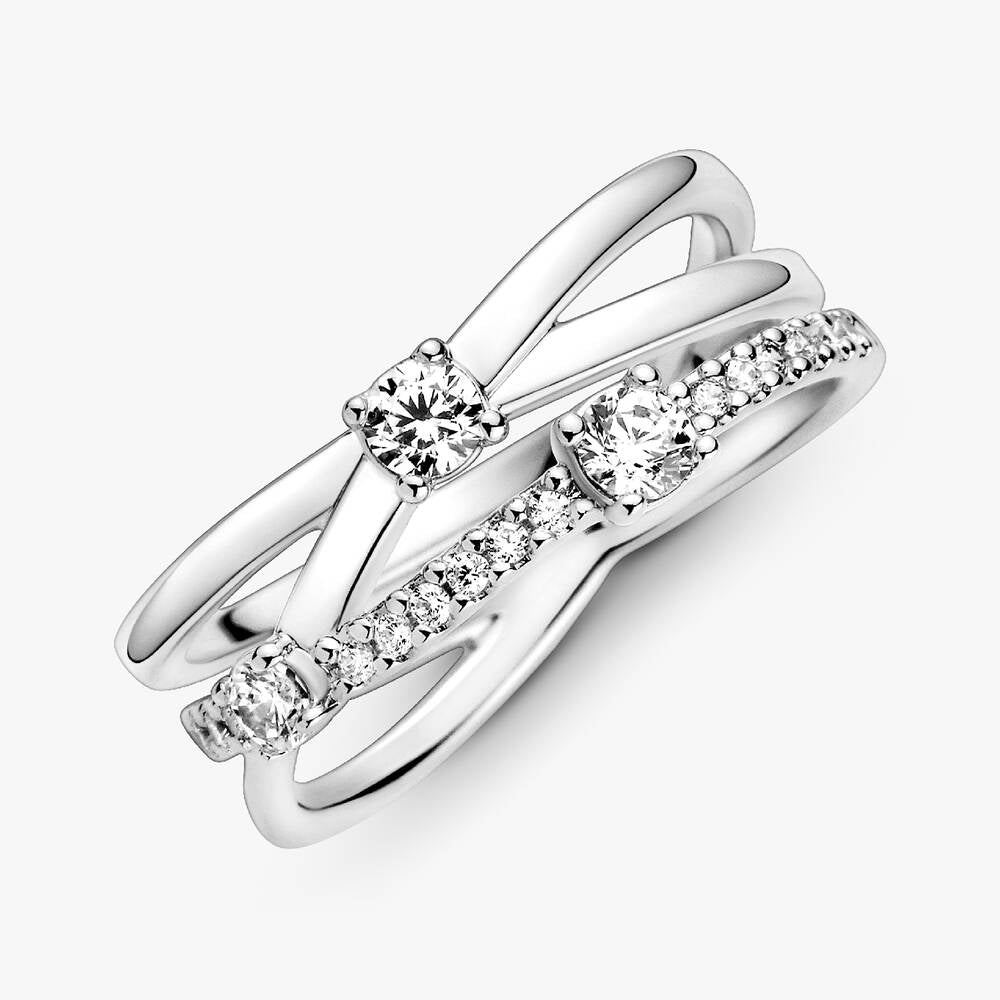 FINAL SALE - Sparkling Triple Band Ring