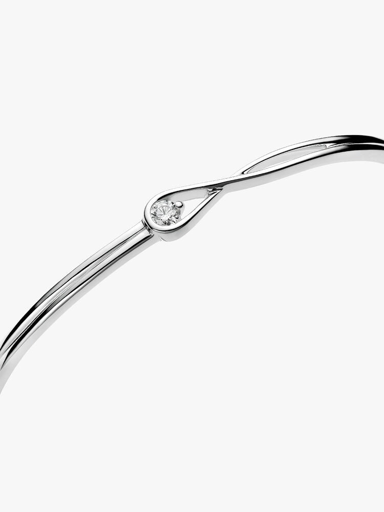 Pandora Infinite Sterling Silver Lab-grown Diamond Bangle