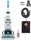 Hoover SmartWash+ Automatic Carpet Cleaner, Turquoise, 18.9 in D x 13 in W x 43.5 in H - FH52000
