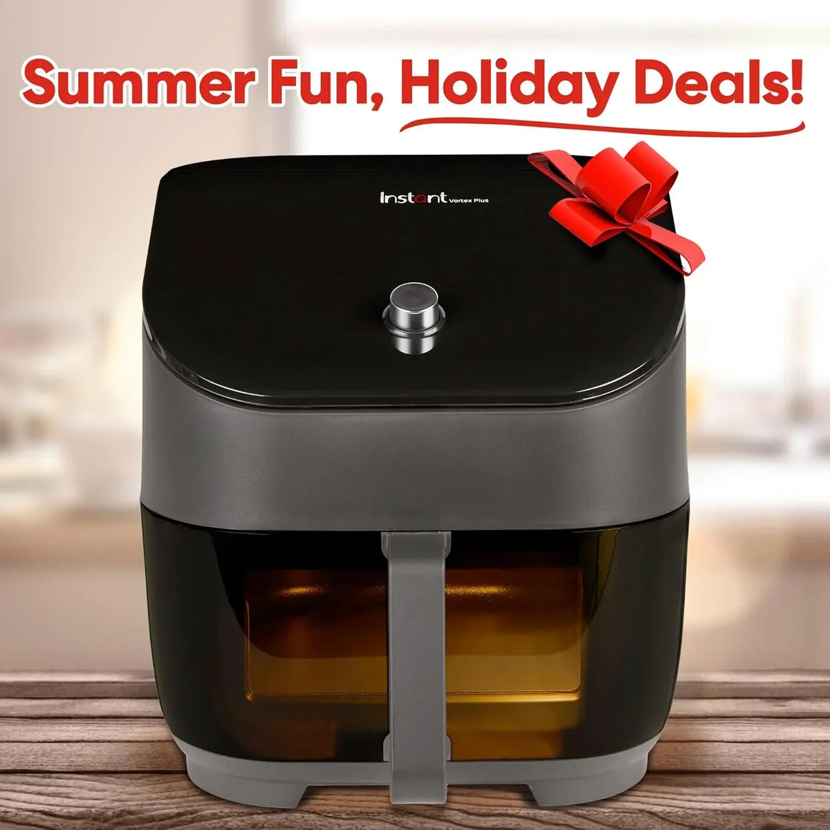 Instant Vortex Plus ClearCook 6QT Air Fryer, 6-in-1, Black