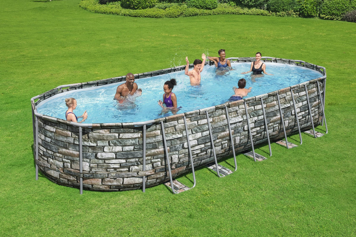 Coleman Power Steel 26' x 12' x 52 in Oval Above Ground Pool Set